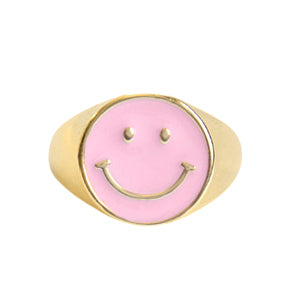 Smiley Ring Pink