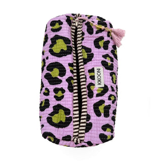 Handgemachte Kosmetiktasche "Oh Leo Cosmic Lilac"