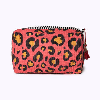 Handgemachte Kosmetiktasche "Oh leo Sunset"