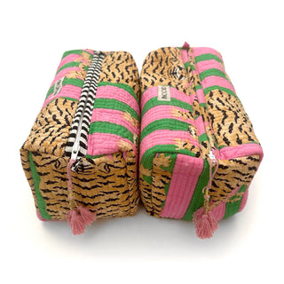 Handgemachte Kosmetiktasche "Poppy Tiger Candy"