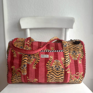 Handgemachte Baumwolltasche "Poppy Tiger Red"