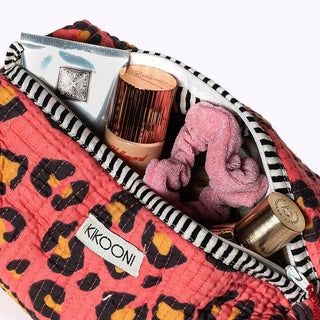 Handgemachte Kosmetiktasche "Oh leo Sunset"