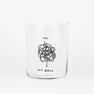 Glas „Me and my goals“ (500 ml)