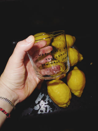 Glas „When life gives you lemons“