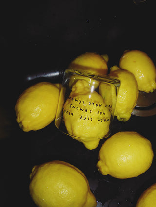 Glas „When life gives you lemons“